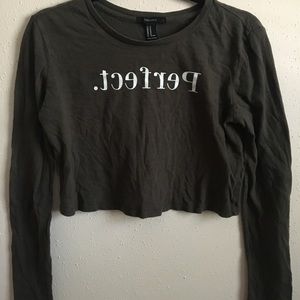 Crop top long sleeve